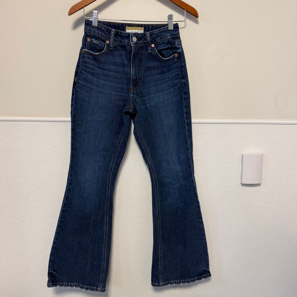 Unbranded Denim - Goldie Blues 90s Flare & Wide Leg Jeans Size 0 High Rise Curvy Women’s Bell